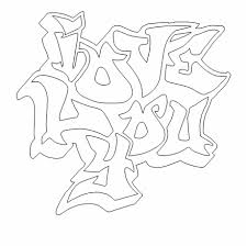 Select from 35478 printable crafts of cartoons, nature, animals, bible and many more. We Love You Coloring Page With I Graffiti Free Online Love You Graffiti Coloring Pages Transparent Png Download 999077 Vippng