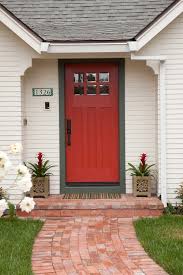 A gorgeous red bm caliente door will make this palette shine. What The Color Of Your Front Door Says About You Hirshfield S