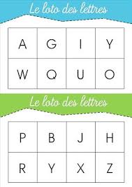 Loto Des Lettres Jeu A Imprimer Ici Domaine Alphabet Competences Alphabet 3 Ecritures Propose Par La Maternelle De Laurene Le Loto Alphabet Maternelle
