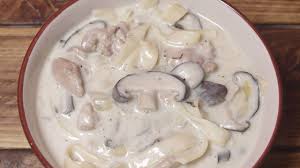 Combine an easy chicken soup recipe with cream of mushroom soup and optional herbs and what you have is comfort in a bowl. How To Make Creamy Mushroom Chicken Noodle Soup Recipe Youtube