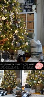 Black And White Buffalo Check Ribbon Michaels Black And White Plaid Buffalo Check Christmas Tree Christmas Decorations Rustic Christmas Tree Decorations Rustic Christmas
