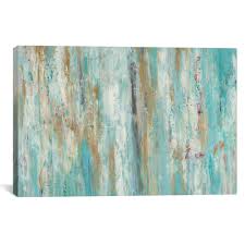 Stream Of Teal By Blakely Bering Canvas Wall Art Multi Teal Painting Painting Prints Painting