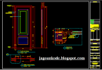 Denah tangki septic (sumber : Detail Septictank Gambar Kerja Autocad File Dwg Jagoan Kode