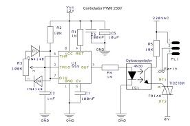 230v Pwm Controller Electronic Schematics Electronics Circuit Diy Electronics
