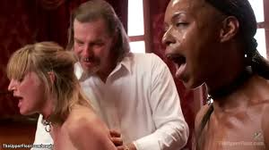 House slave Mona Wales and ebony newbie Marie Luv masturbate and get  torment and hard whip and share cock at bdsm orgy party in the Upper Floor|  - XNXX.COM