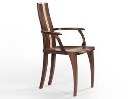 Armchair Dining Chair Handmade From Solid Dark Walnut Wood Etsy Walnut Dining Chair Dining Room Decor Modern Solid Wood Dining Chairs
