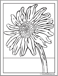 Print and share these flower coloring pages with your children. Sunflower Coloring Page 14 Pdf Printables