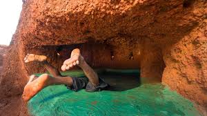 Dig Mountain To Build Cave House And Cave Swimming Pool Part2 Youtube