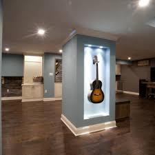 This needs more efforts indeed in which the pattern must be made at first. 75 Beautiful Basement With Blue Walls Pictures Ideas June 2021 Houzz
