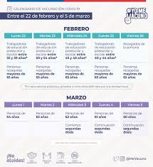 Descargar calendario marzo 2021 en formato excel xlsx, word docx, pdf o imagen. Ministerio De Salud On Twitter Yomevacuno Conoce El Calendario De Vacunacion Masiva Contra El Covid 19 Entre El 22 De Febrero Y El 5 De Marzo Https T Co 1ml80dambq