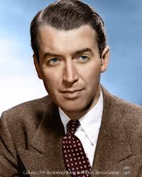 Famous actor, Jimmy Stewart signing autographs