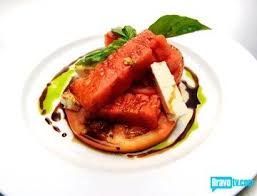 Top Chef 5 Ariane S Tomatoe And Watermelon Salad Ont He Today Show Top Chef Food Chef