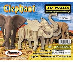 Check out our 3d elephant puzzle selection for the very best in unique or custom, handmade pieces from our puzzles shops. Puzzled Little Elephant 3d Natural Wood Puzzles 53 Piece Toyscentral Europe