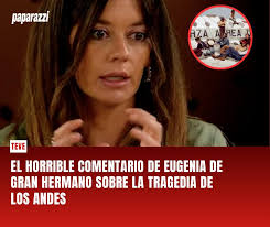 ESO NO SE HACE 😡🤬La participante del reality hizo declaraciones bastante  polémicas sobre lo que ocurrió con los rugbiers uruguayos. Reviví el  momento en nuestra web:  https://www.paparazzi.com.ar/teve/el-horrible-comentario-de-eugenia-de-gran-hermano  ...