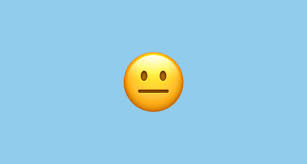 Emoji emoticon straight face png image. Neutral Face Emoji