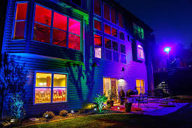 50w Color Changing Wifi Led Flood Light Rgb White Smartphone Compatible Optional Remote Super Bright Leds