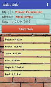 Jadwal waktu sholat samarinda, kaltim. Waktu Solat Untuk Android Apk Unduh