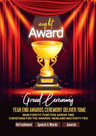 Homeroom teachers will send out a survey. Grand Award Ceremony Flyer Poster In 2021 Flyer Awards Ceremony Free Font