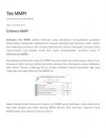 Maybe you would like to learn more about one of these? Tes Psikologi Mmpi Dan Jawabannya Pdfcoffee Com