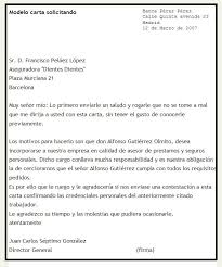 Modelo Carta Solicitando Carta De Solicitud Como Escribir Una Carta Formato De Carta Formal