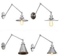 Saucer/Cone/Horn Bedside Reading Wall Lamp Factory Metal ...
