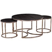 Lachlan 32 Wide Espresso 3 Piece Round Nesting Tables Set 69e87 Lamps Plus In 2020 Nesting Coffee Tables Nesting Tables Centre Table Design