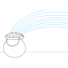 Not only pot of gold … How To Draw A Pot Of Gold Really Easy Drawing Tutorial