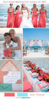 Coral wedding flowers blue wedding trendy wedding wedding bells dream wedding coral navy weddings orange weddings spring wedding wedding groom pretty palette: Top 9 Beach Wedding Color Combos Ideas For 2019 Colorsbridesmaid
