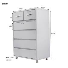 The built in handles create a stylish. Tall Dressers For Bedroom 6 Drawer Dresser In Home Heavy Duty Mdf Chest Of Drawers Side Table Bedroom Furniture Vertical Storage Cabinet For Closet Entryway Hallway Nursery Office Gray Q14247 Walmart Com