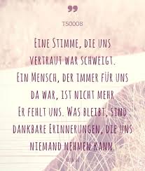 Looking for the definition of uns? Trauerspruch Eine Stimme Die Uns Vertraut War Memento Trauerkarten