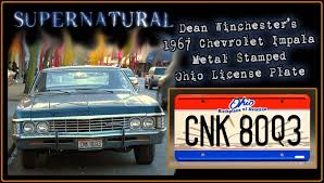 Des moines, ia 50309, usa. Scratch Dent Sale Supernatural Dean Winchester S Metallicar Cnk 80q3 Metal Stamped Replica Prop License Plate Celebrity Machines