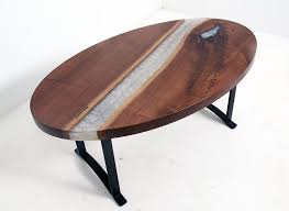 For your project, you should avoid those that are porous because of their tendency to swallow the resin at the time of casting and to. Buy A White Pearl Epoxy River Coffee Table 2 500 Oval Walnut