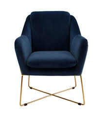 Milan Velvet Armchair Navy Velvet Armchair Armchair Blue Velvet Armchair