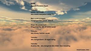 #musikalisasirifqi #puisi #chairilanwarpuisi aku (chairil anwar)lyrics akukalau sampai waktukuaku mau tak seorang kan merayutidak juga kautak perlu sedan. Puisi Chairil Anwar Doa Dan Maknanya Kt Puisi