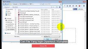 Buka file pdf yang akan anda kecilkan ukurannya. Cara Memperkecil Ukuran File Pdf Online Gratis Dan Mudah Youtube