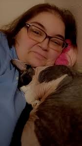 Lucy loves her hoodie