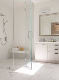 Three zero threshold curbless showers that add aesthetics and accessibility with unique tile choices. Barrier Free Shower Curbless Shower Design Ideas Pictures Remodel And Decor Sleek Bathroom Tiny House Bathroom Bathroom Layout