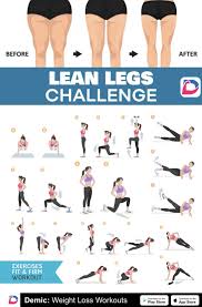Lean Legs Challenge In 2020 Leg Challenge Leg Workout Lean Legs
