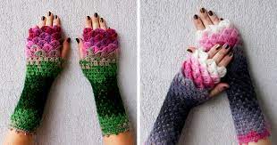 Recently plastic scales have become available (only in black), which are smoother and lighter and easier to knit with especially while you are learning. These Dragon Gloves With Crochet Scales Will Protect You When Winter Comes Bored Panda
