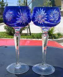 Order today for fast shipping, wholesale pricing and superior service. Art Glass Beautiful Vintage Bohemian Cobalt Blue Wine Hock Pottery Porcelain Glass Ubi Uz