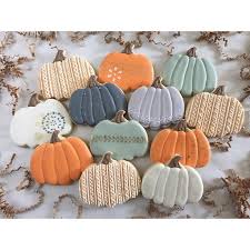 Decorated Pumpkin Cookies In 2020 Pumpkin Cookies Decorated Fall Decorated Cookies Pumpkin Sugar Cookies