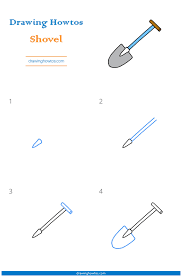 First draw a long and straight line. How To Draw A Shovel Step By Step Easy Drawing Guides Drawing Howtos