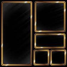 Golden Metallic Frame Effect Rectangle Clipart Frame Gold Png And Vector With Transparent Background For Free Download Poster Background Design Gold Photo Frames Blue Texture Background