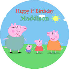 Peppa Pig Sweet Tops Personalised Edible Cake Toppers And Gifts