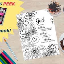 Lord's prayer doodle coloring page. Adult Coloring Book Sobriety Gift Shop
