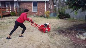 Spike aerators have rollers with solid spikes that puncture holes in the if you need a lawn aerator for this project, or a truck to transport it, contact your local home depot store for tool and truck rentals. Aerating The Front Lawn With An Aerator From Home Depot Youtube