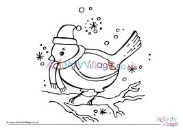 Robin colouring pages american robin coloring page at getdrawings free. Christmas Robin Colouring Page