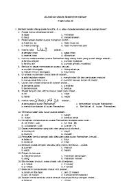 Soal usbn fikih sd/mi kelas 6. Soal Ukk Fiqih Kelas 6 Sd Dan Mi