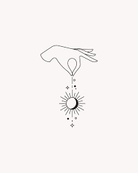 Sun Moon Hand Branding Branding By Minimalmarks Small Simple Tattoo Design Line Art Tattoos Simple Tattoo Designs Line Art Drawings