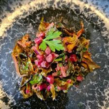 As with collard greens and kale, it's best to remove the stems and ribs from the centers of the leaves because they can be tough and fibrous. Sauteed Kohlrabi Greens Recipe Crop Drop